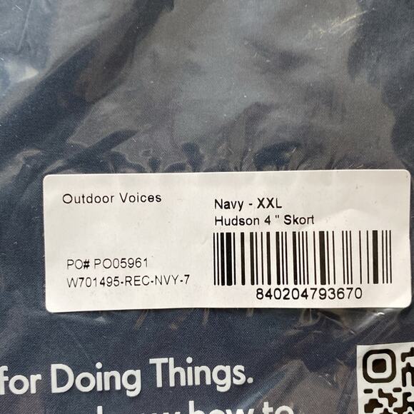 Outdoor Voices Hudson 4" Skort Navy Size XXL - Picture 4 of 6